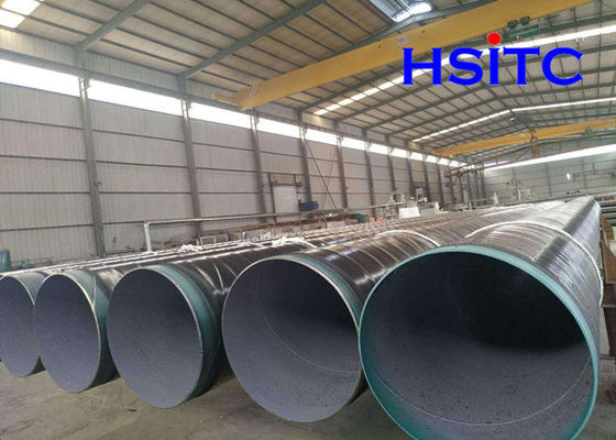 Din30670 3lpe X42 ডাবল ডুবানো আর্ক ঢালাই পাইপ 508 MM