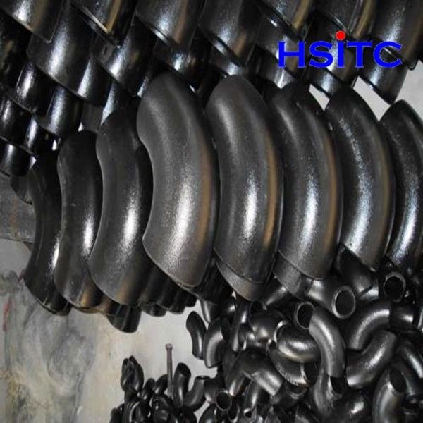 Astm A234 sch20 কার্বন ইস্পাত পাইপ কনুই 90 ডিগ্রী 0