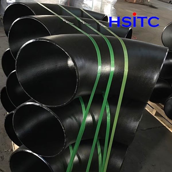 Astm A234 A234m কার্বন ইস্পাত পাইপ কনুই লম্বা ব্যাসার্ধ 56 " 0